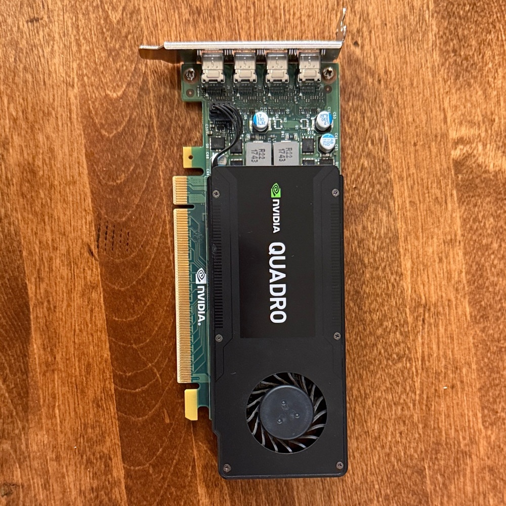 NVIDIA Quadro Graphics Card - Black with Green Accents